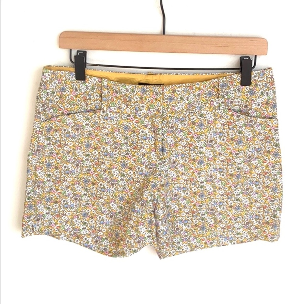 The Limited Yellow Floral Tailored Dress Shorts, 6